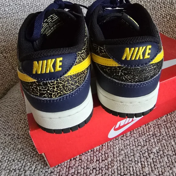 Nike Men's Dunk Low Vintage Michigan FZ4014 010 SIZE M 6 W 7.5 - Picture 4 of 8